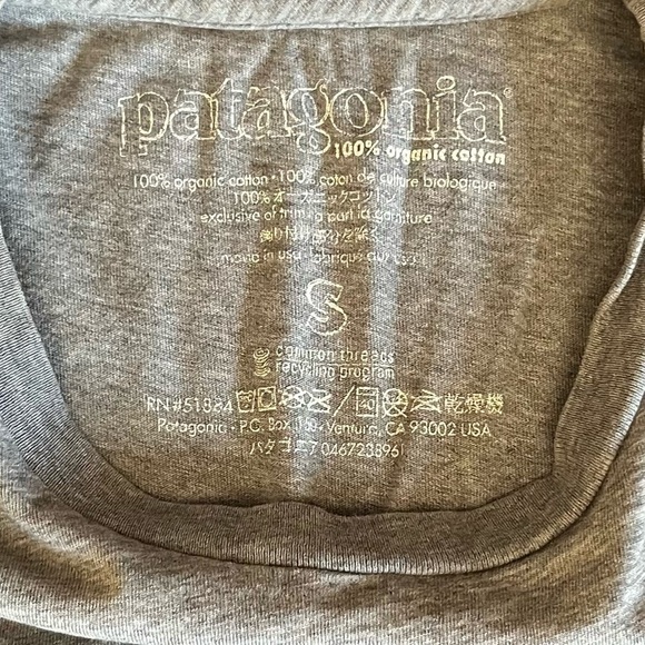 Patagonia Men’s Organic Cotton Tee Size Small - Picture 2 of 3